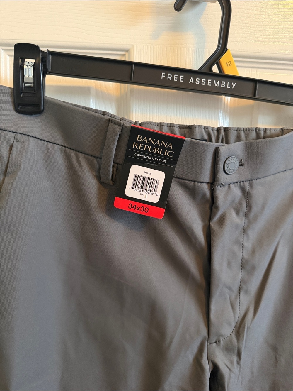 Banana Republic Men's Gray Commuter Flex Pant Size 34x30 - Picture 2 of 4